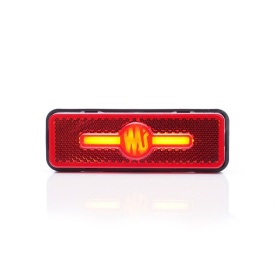 Lampa de gabarit, Lumina de clarificare, Rosu, LED neon, 12-24V, WAS Polonia 2034 W254 - Img 3