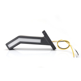 Lampa de gabarit, lumina de clarificare, Stanga, semnalizare dinamica, Alb/Rosu/Portocaliu, LED neon, 12-24V, WAS Polonia 1259L W168.6DD - Img 10