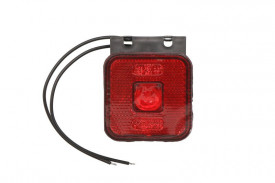 Lampa de pozitie Dreapta/Stanga cu LED-uri rosii 12V/24V 65x65