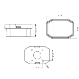 Lampa gabarit 63x42, LED, galbena , FT-001Z Fristom - Img 2