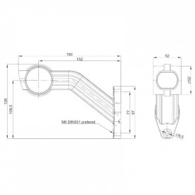 Lampa gabarit cu brat 190 lung, LED, 3 functii, partea dreapta, 12-36V, FT-140F-P Fristom - Img 6