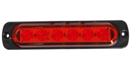 Lampa gabarit, LED, 12V-24V, pentru camioane, furgonete, autocare, caravane, platforme și vehicule de camping, roșu, 112 x 28 mm - Img 2