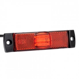 Lampa gabarit, LED, rosie, cu suport, 12-36V, FT-017-C Fristom - Img 1