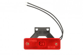 Lampa gabarit, lumina de clarificare, LED, Rosu, 12-24V, WAS Polonia 218Z W44 - Img 2
