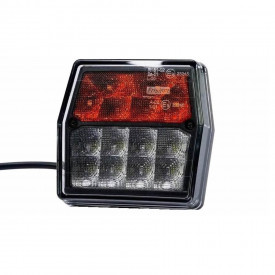 Lampa semnalizare cu pozitie tractoare si utilaje, cu 6 LED-uri, 99.6x93, patrata, FT-225 Fristom - Img 1