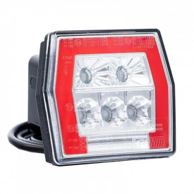 Lampa spate LED, 4 functii, iluminare numar, Neon, FT-120T Fristom - Img 1