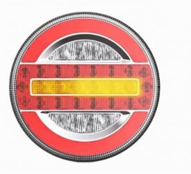 Lampa stop fi140, 4 functii, cu mers inapoi, 40 LED-uri, 12-24v, Semnalizare Dinamica - Img 1