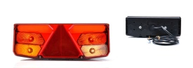 Lampa stop spate stanga, pozitie LED neon, 6 functii, 12/24V, cu cabluri, WAS - Img 3