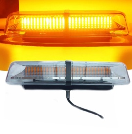 Lampă stroboscop de avertizare lumina portocalie 12/24v cu 72 Led, Amber - Img 1
