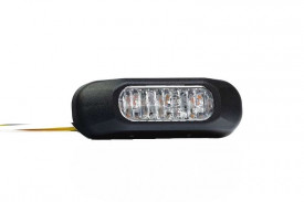 Lampa stroboscop portocalie, 12/24V, 3 LED-uri in grila, FT-210 Fristom - Img 2