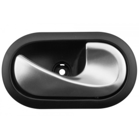 Maner interior deschidere usa dreapta fata si spate compatibil Renault Clio III 2005-2012, Kangoo 2008-2021, Modus 2004-2012, Twingo 2007-2014, culoare argintiu - Img 4