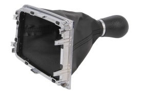 Nuca schimbator auto cu manson imitatie piele neagra Vw Golf 7 2012-2017, 5 trepte - Img 2