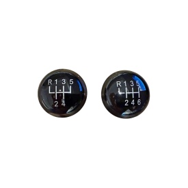 Nuca schimbator auto cu manson imitatie piele neagra Vw Touran 2011-2014, VW Caddy 2011-2014, cu 5 sau 6 trepte - Img 3