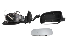 Oglinda retovizoare completa, (electric, asferice, incalzita, captuseala) parte montare STANGA compatibil cu VW PASSAT B5 / POLO 1996-2002