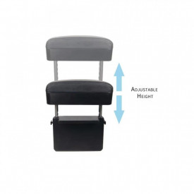 Organizator auto cu suport tip cotiera, negru cu cusatura neagra, incarcare wirelles - Img 3