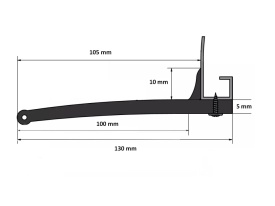 Ornament extensie aripa universal, lungime 3 m, latime 10 cm - Img 3