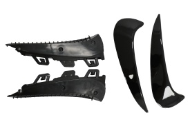 Ornamente Bara Spate Flapsuri Negru Lucios compatibil cu Mercedes GLA SUV H247 2020-> Sport Line - Img 8