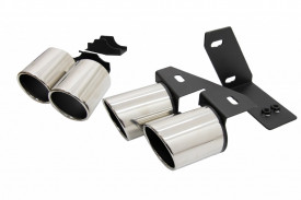 Ornamente Evacuare compatibil cu Audi A4 B8 B9 2009-> S4 Quad Design - Img 3