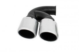 Ornamente Evacuare compatibil cu Porsche Cayenne 92A V6 V8 Petrol 2010-2014 GTS Design Silver - Img 3