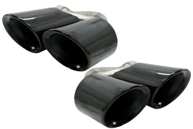 Ornamente Evacuare compatibil cu Porsche Cayenne 9Y0 SUV 3.0 2018-> Negru