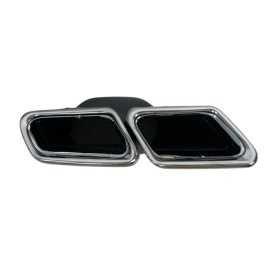 Ornamente evacuare tobe compatibil cu sistemul de evacuare Mercedes Benz E-Class W212 2009-2016, S-Class W222 2013-2020, culoare crom - Img 2