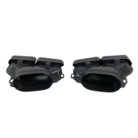 Ornamente evacuare tobe compatibil cu sistemul de evacuare Mercedes Benz E-Class W212 2009-2016, S-Class W222 2013-2020, culoare negru lucios - Img 5