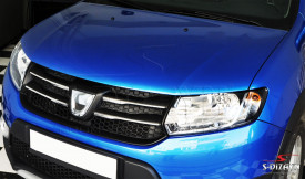 Ornamente inox grila compatibil cu Dacia Logan II 2012-2016, Logan II MCV, 2012->, Sandero 2012-2020 - Img 3