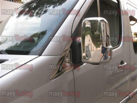 Ornamente oglinda triunghi inox compatibil VW CRAFTER 2006-2017 - Img 2