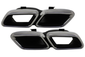 Ornamente tobe compatibil cu sistemul de evacuare Mercedes Benz C-Class W205 S205 C205 A205 E-Class W213 S-Class W222 GLE C292 GLE W166 GLC W253 X253 C253 C217 2014-> A-Design - Img 1