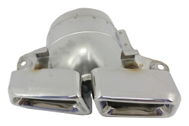 Ornamente tobe pentru sistemul de evacuare compatibil cu Mercedes M-Class W166 2012-2015 CLS-Class W218 Facellift CLS630 Crom - Img 7