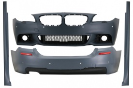 Pachet Exterior compatibil BMW Seria 5 F10 LCI 2014-2017 M-Technik Design - Img 2
