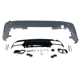 Pachet Exterior compatibil cu Mercedes C-Class W204 2007-2015 Conversie la W205 C63 Design - Img 18