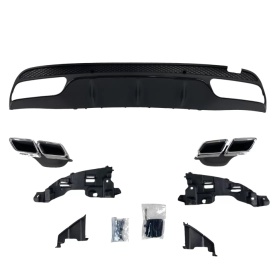 Pachet Exterior compatibil MERCEDES C-Class W205 Sedan 2014-2018 AMG Design - Img 13