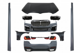 Pachet Exterior Complet compatibil cu BMW G12 Seria 7 2015-2019 Conversie la G12 LCI 2020 Design - Img 2