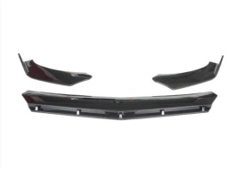 Pachet exterior Prelungire bara fata Brabus V3 Design, negru lucios, 3 piese si Difuzor auto de bara universal culoare Negru Lucios - Img 3