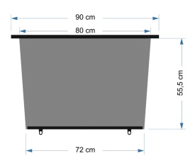 Parasolar auto retractabil, dimensiune 90x55 cm, culoare negru - Img 2