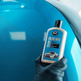 Pasta de lustruit si ceruit 250ml, polish auto albastru, K2 COLOR MAX Albastru 250ml. - Img 5