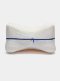 Perna ortopedica pentru genunchi si picioare, spuma cu memorie, husa detasabila, pentru ameliorarea durerilor de sciatica, spate, sold, genunchi si articulatii, culoare alb - Img 6