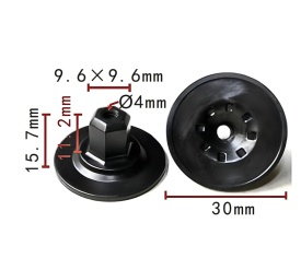 Piulita plastic cu guler, clema clips compatibil grupul VAG, Audi VW Skoda Seat Cupra - Img 4