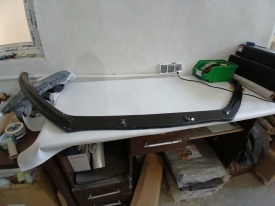 Prelungire bara fata compatibila VW Scirocco 2008-2017, negru lucios ATENTIE PRODUS USOR DETERIORAT, DETALII IN POZE! - Img 5