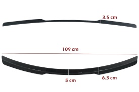 Prelungire Eleron Luneta compatibil cu Audi Q8 SUV 2018-> Sport Design Negru Lucios - Img 8