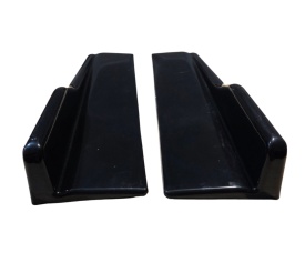 Prelungire praguri laterale universale, negru Lucios, lungime 44 cm, 2 piese/set