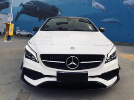 Prelungiri Bara Fata compatibil cu MERCEDES CLA W117 FACELIFT (2016-2018) CLA45 Desing Negru Lucios - Img 7
