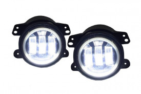 Proiectoare Ceata Full LED CREE Dublu compatibil cu JEEP Wrangler JK 2007-2017 - Img 3