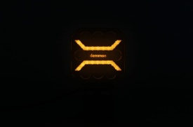 Proiector auto cu LED, universal, 110 x 110 x 37 mm E-mark E9, 27W, 12-24V, pozitie portocalie si rosie - Img 8