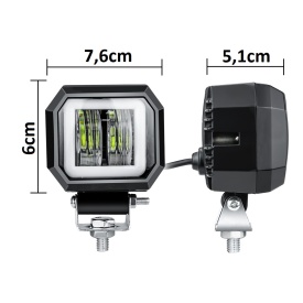 Proiector cu Led, pozitie alb neon, 7D Optic, 20W, 12V-24V - Img 4
