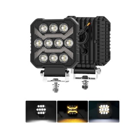 Proiector LED, 12-24V universal, lumina alba, pozitie galbena, 1500LM, pentru camioane tractor rollbar offroad ATV jeep utilaje agricole - Img 4