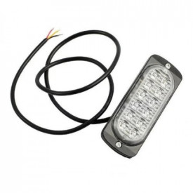 Proiector stroboscopic 12 LED-uri, 112x41x9mm, slim, 12-24V - Img 2