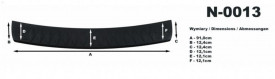 Protectie bara spate, Mitsubishi Lancer Sportback 2008->, Plastic, culoare negru - Img 2