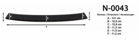 Protectie bara spate, VW T6 2015->, Plastic, culoare negru - Img 2
